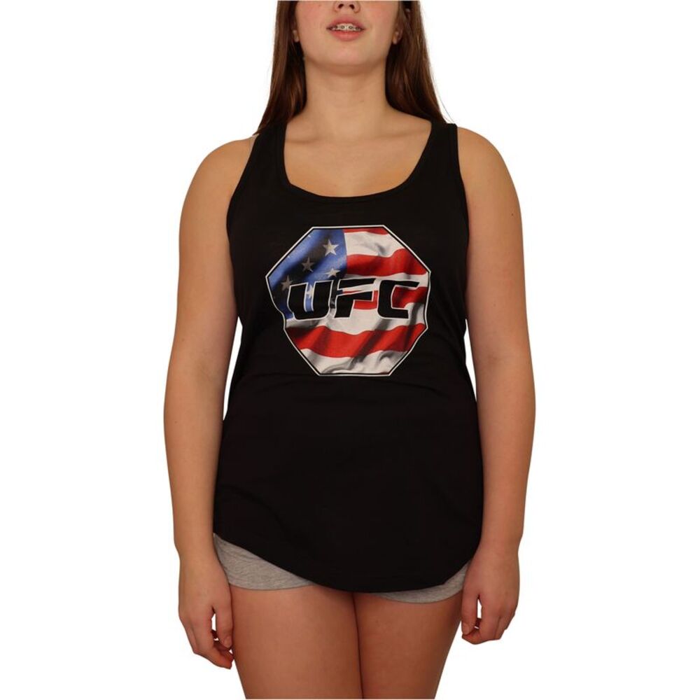 UFC Womens USA Country Racerback Tank Top, NWT